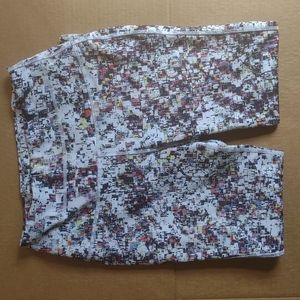 Zelos Multicolored Polyester/Spandex Leggings Women's Size MEDIUM Athleisure